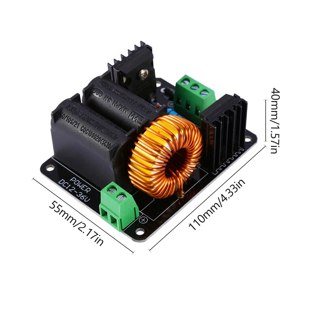 DC12-24V ZVS Coil Driver Board Flyback Driver Module with Ignition Coil High Voltage DC Power Supply Replacement for Tesla
