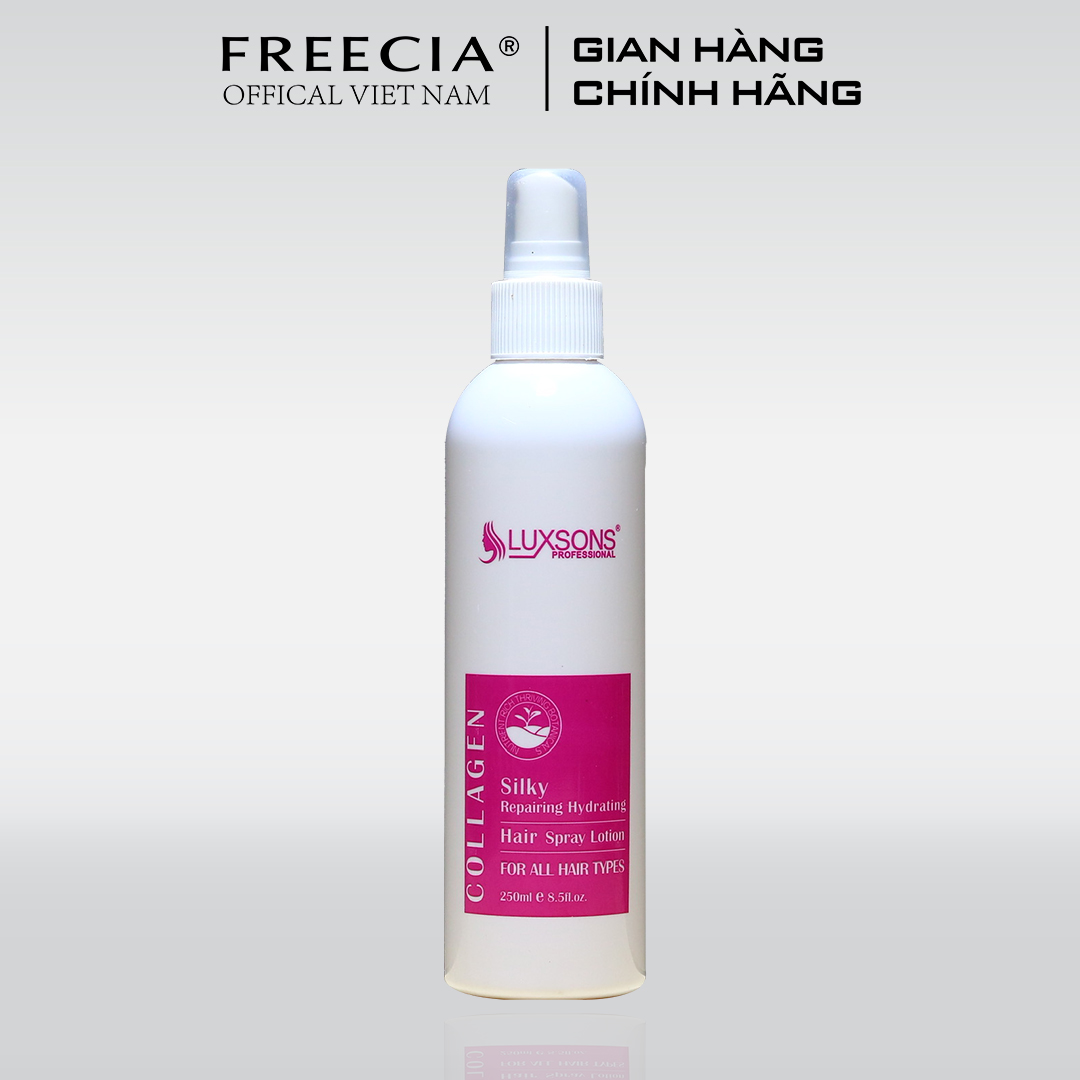 Xịt dưỡng phục hồi tóc hư tổn luxsons collagen spray 250ml