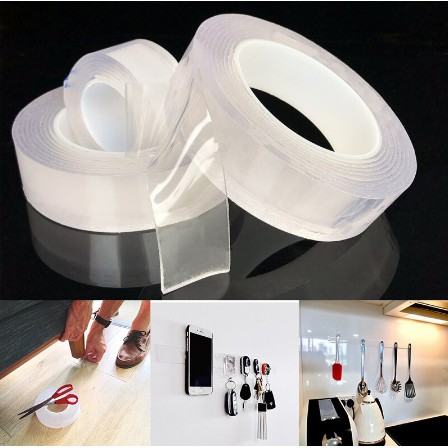 Cuộn băng keo 2 mặt siêu dính siêu dẻo dính trên mọi bề mặt