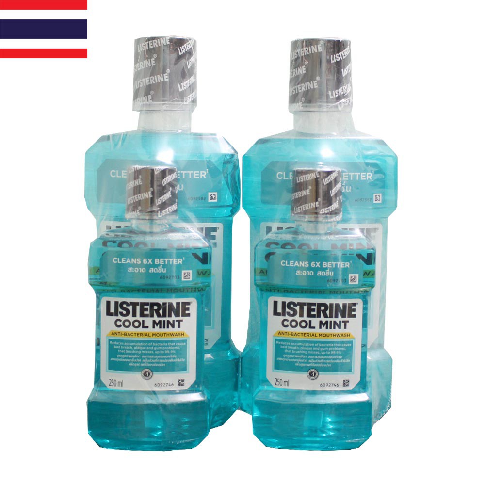 Combo Nước súc miệng Listerine 750ml và 250ml