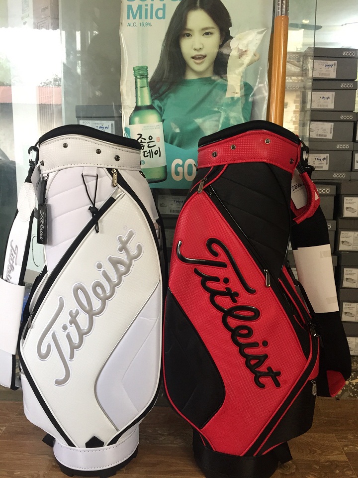 Túi Gậy Golf  2023-Golf Bag For Men And Women- Golf Caddy Bag- Golf Bag-Túi Đựng Gậy Golf-Túi Golf-Túi Gậy Golf Màu Đen-Màu Trắng Da PU-Túi Gậy Titliet