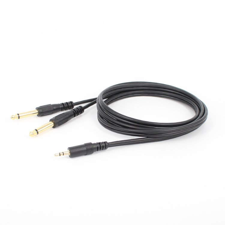 Jack chuyển 3.5 sang 2 đầu 6.5 dương mono