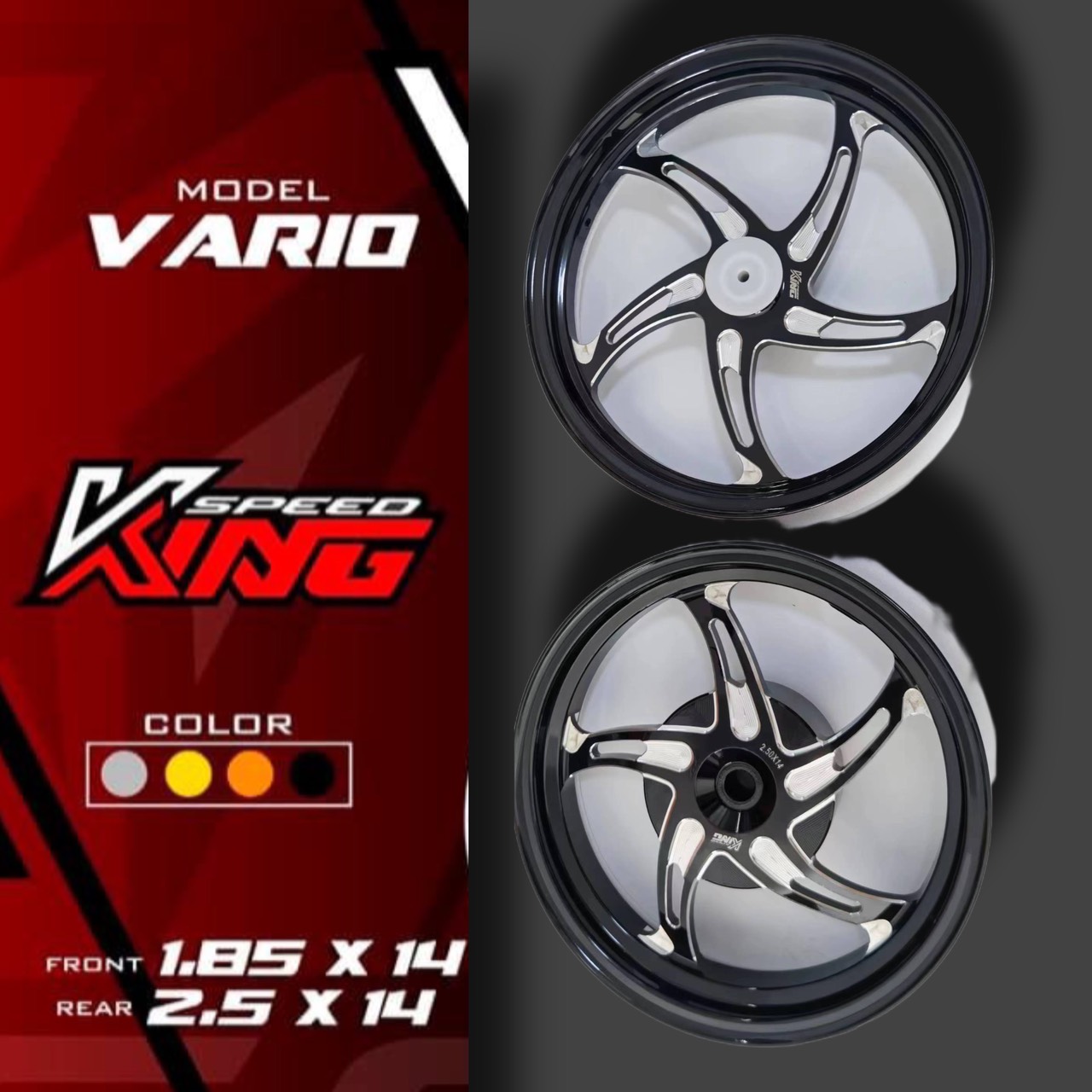 MÂM KINGSPEED VARIO / CLICK 125 / PCX 150 [ CNC NGÔI SAO K2 ]
