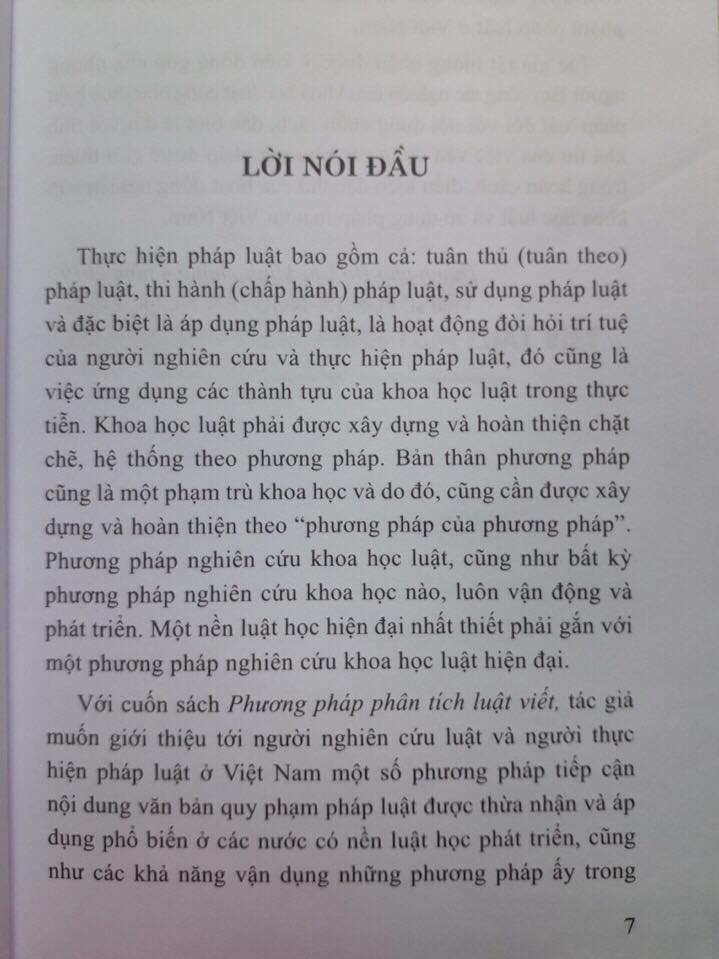 Phương pháp phân tích luật viết (xuất bản lần 5, có chỉnh sửa bổ sung)