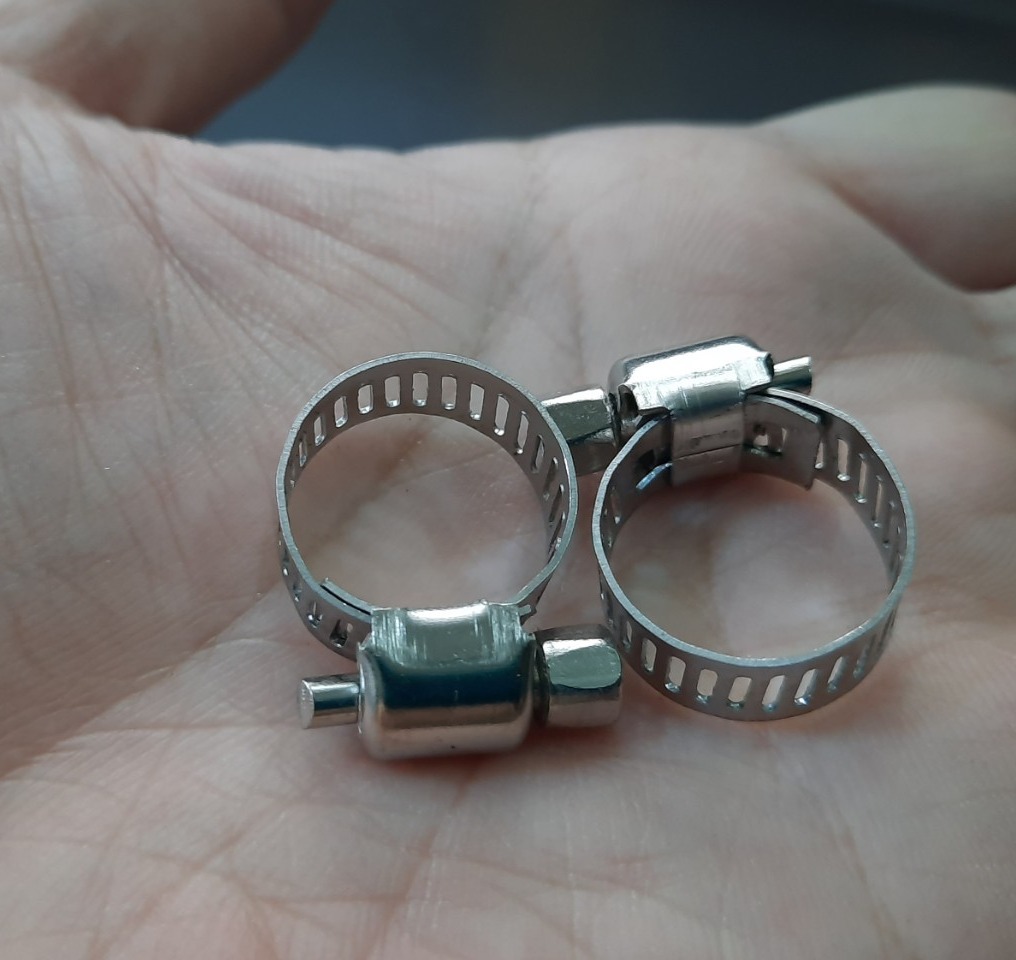 combo 4c Đai xiết cổ dê inox độ xiết 12mm - cổ dê xiết ống nước - phụ kiện tưới cây - phun sương