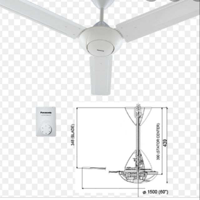 QUẠT TRẦN 3 CÁNH PANASONIC F-60MZ2