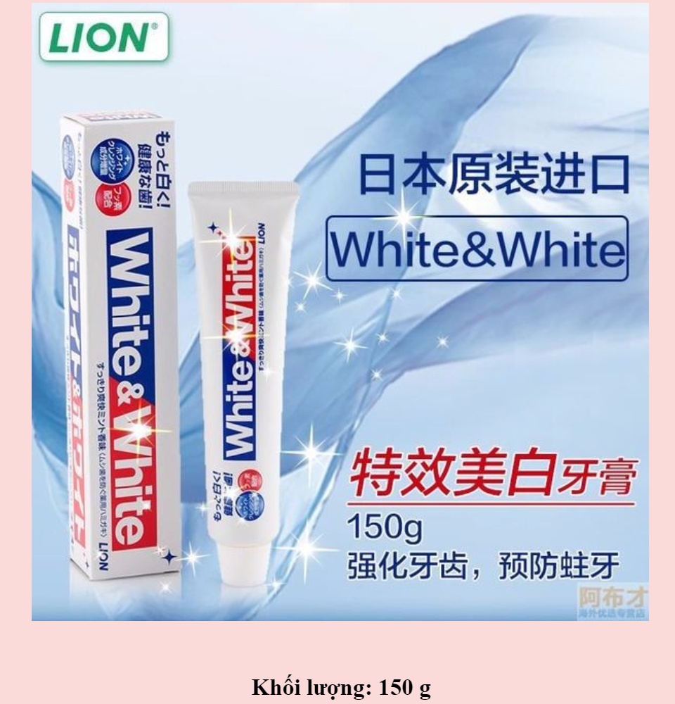 KEM ĐÁNH RĂNG LÀM TRẮNG RĂNG WHITE & WHITE