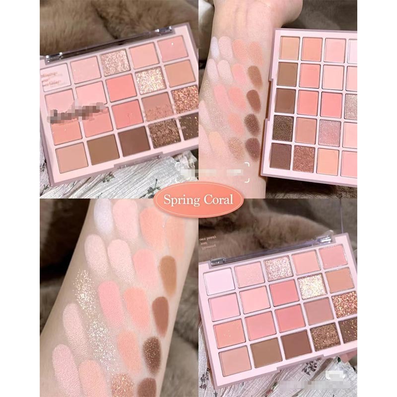 Phấn Mắt 20 ô ErshiQi màu mắt nhũ mắt lấp lánh lâu trôi nội địa sỉ rẻ eye shadows WE STORE