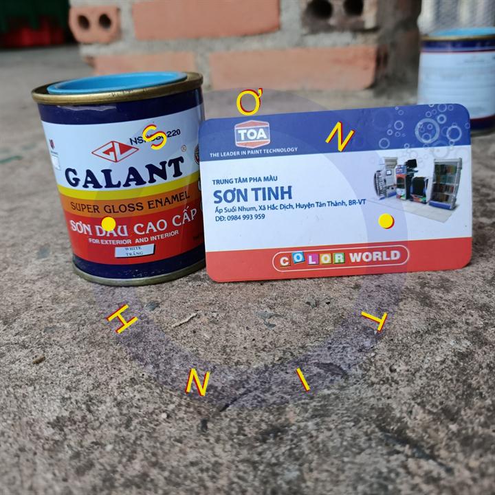 SƠN DẦU GALANT MÀU Xanh lam 70ML sơn trên gỗ sắt thép tôn bê tông