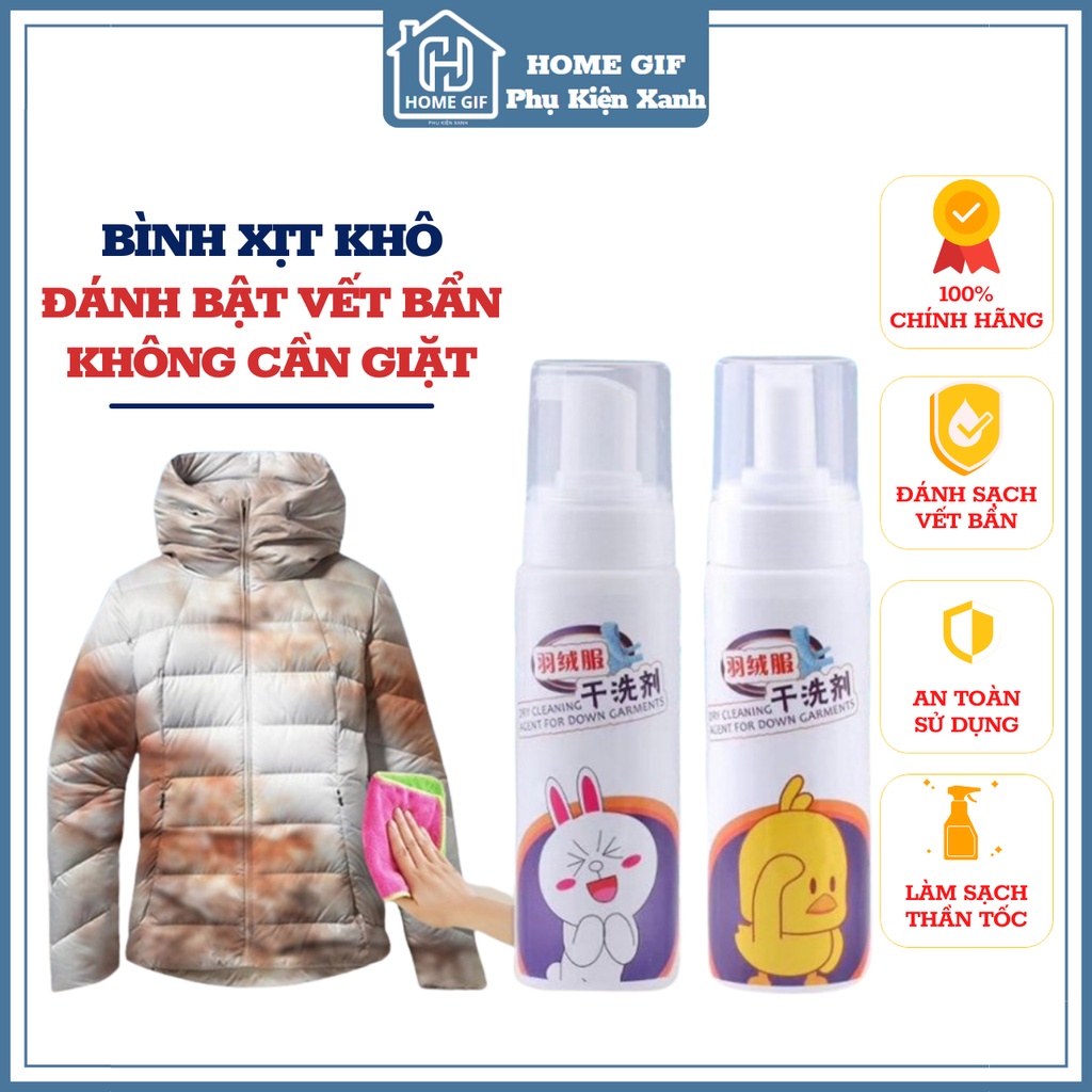 [HCM]Combo 2 chai xịt tẩy mốc quần áo siêu sạch siêu nhanh