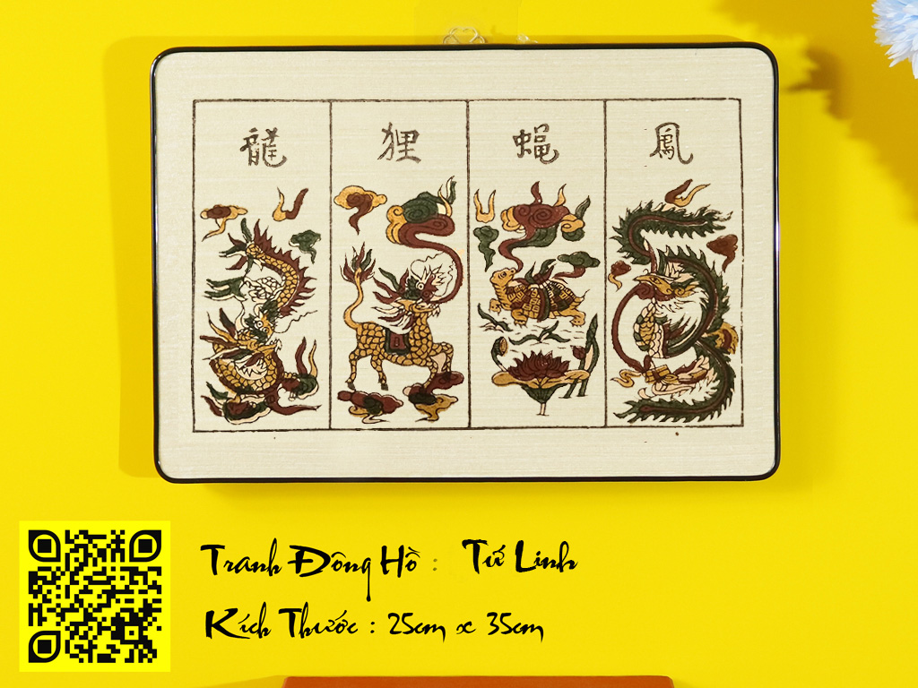 Tranh Dân Gian Đông Hồ Tứ Linh