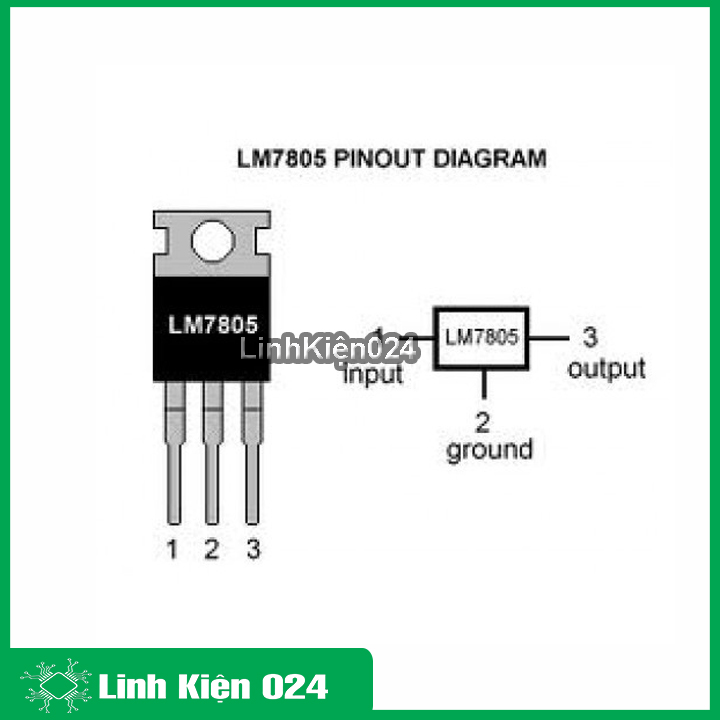 Combo 20 ic nguồn LM7805 1.5A TO-220