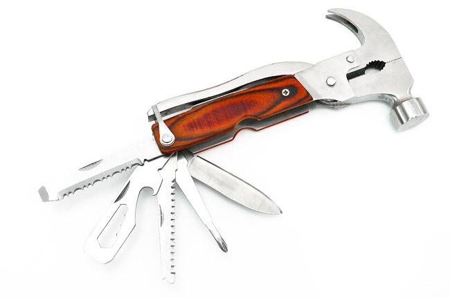 Dụng cụ giành cho phượt thủ , du lịch - Bộ Búa -kìm-cờ lê-tua vít Đa Năng 7 Trong 1 Cao Cấp thép không rĩ , tiện lợi