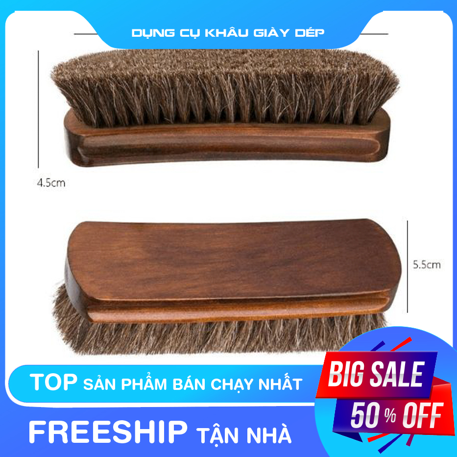 Bàn Chải Đánh Giày Lông Ngựa Cao Cấp