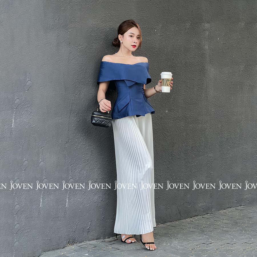 Áo peplum trẹt vai Joven