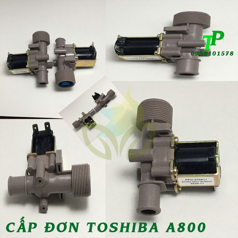 Van cấp nước máy giặt toshiba a800, van cấp đơn toshiba a800