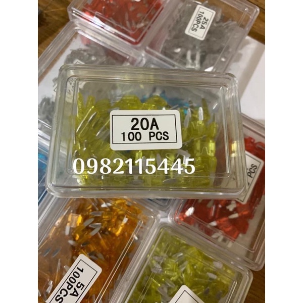 Cầu chì Xe máy 5a, 10a, 15a, 20a, 25a