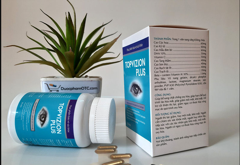 VIÊN UỐNG PHỤC HỒI THỊ LỰC TOPVIZION PLUS