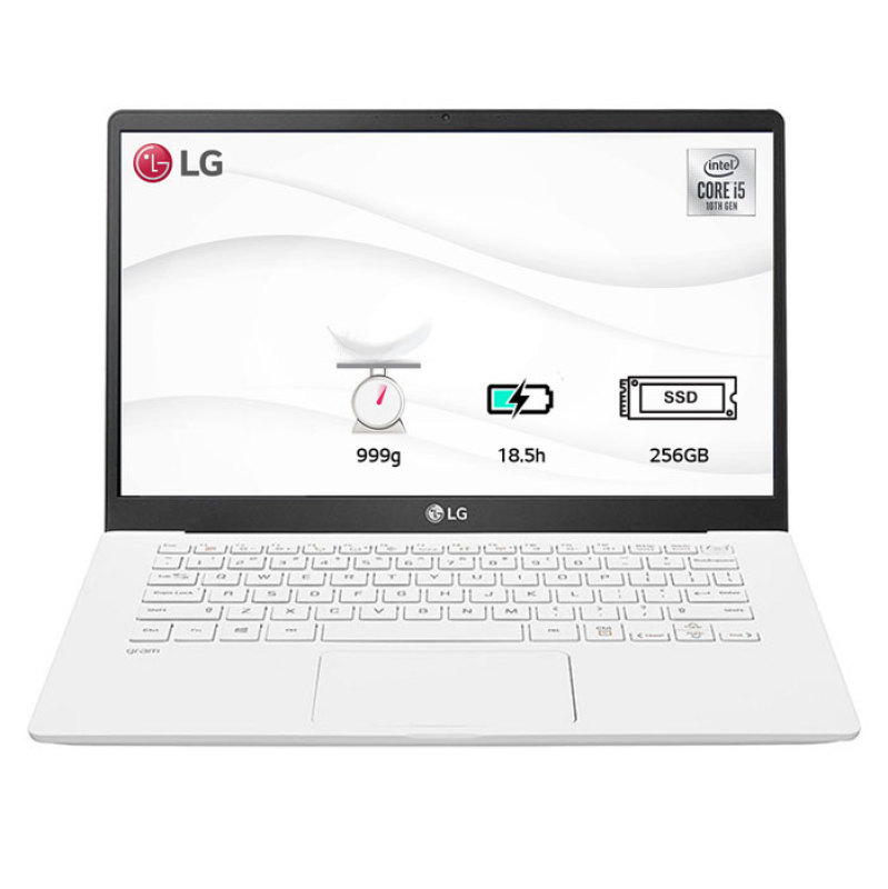 Laptop LG Gram 2020 14ZD90N-V.AX53A5 (Core i5-1035G7/ 8GB/ 256GB NVMe/ 14 FHD IPS/ NonOS/ White) - Hàng Chính Hãng