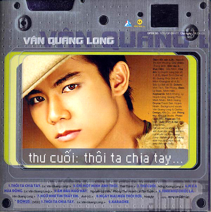 Bộ 5 đĩa cd nhạc Vân Quang Long 1