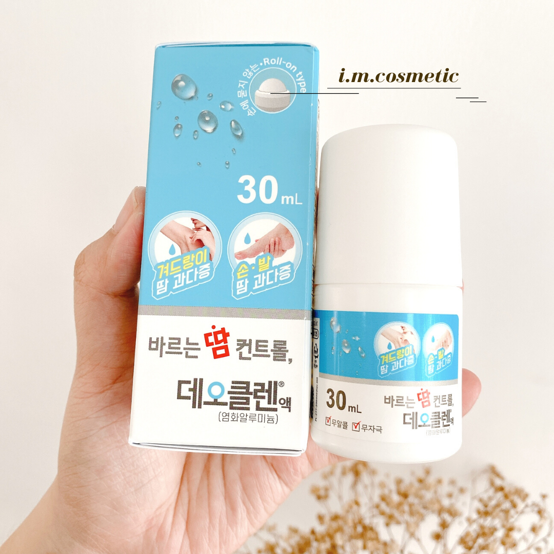 Lăn nách khử mùi hoàn hảo Deoclean- Deodorant Roll on 30ml (Mẫu mới)