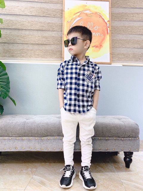 Sơ Mi Lụa Cho Bé Trai