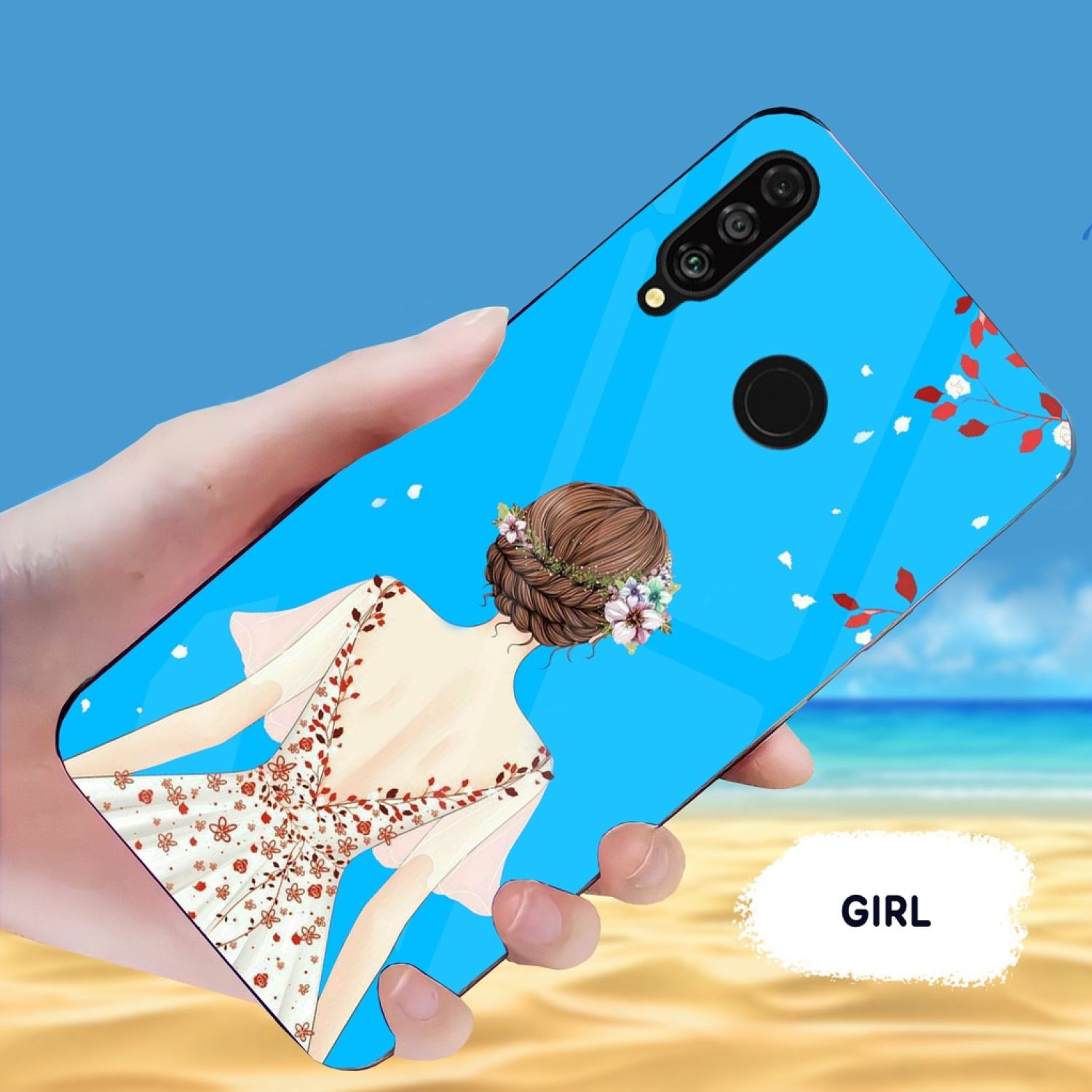 Ốp Lưng Huawei P30 Lite Mặt kính cường lực sáng bóng, cao cấp