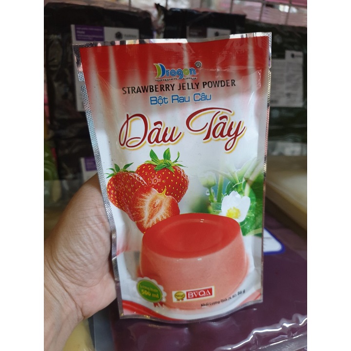 Bột Rau Câu Dâu Tây Hiệu Dragon 106G