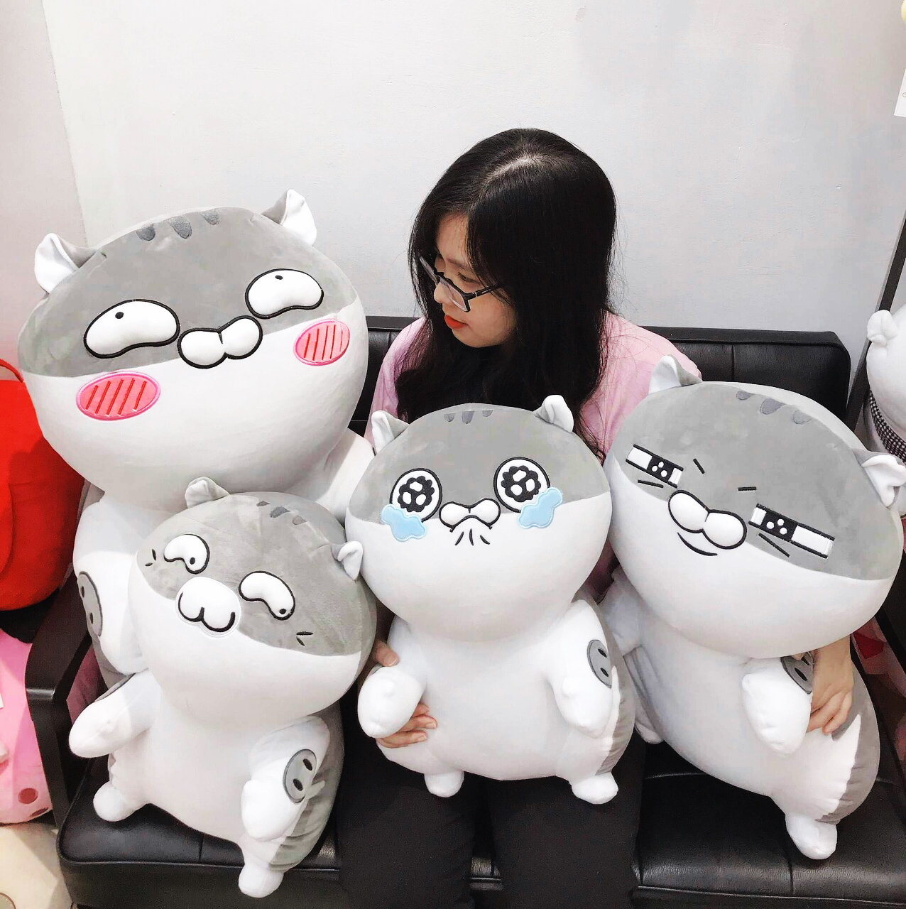 Gấu bông mèo ami bụng bự (60cm)