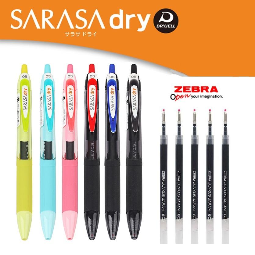 Bút bi gel Zebra Sarasa Dry cỡ 04/05