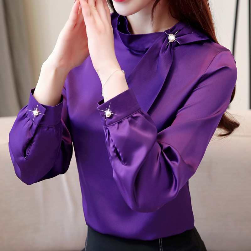 Áo Sơ Mi Lụa Kết Nơ - New Thoi Trang