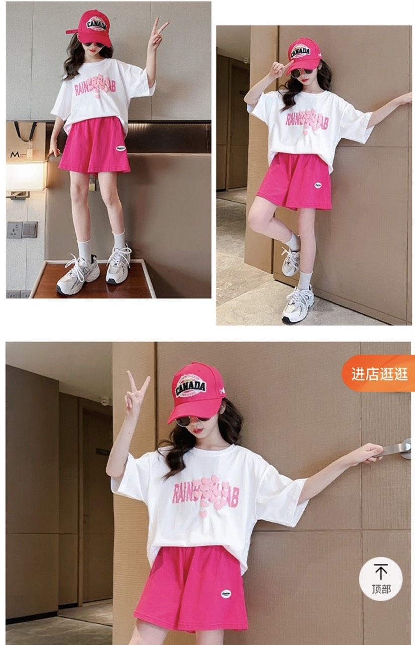 [SIZE NHÍ+ĐẠI] SÉT BỘ THUN  BÉ GÁI PHỐI QUẦN SIÊU NGẦU