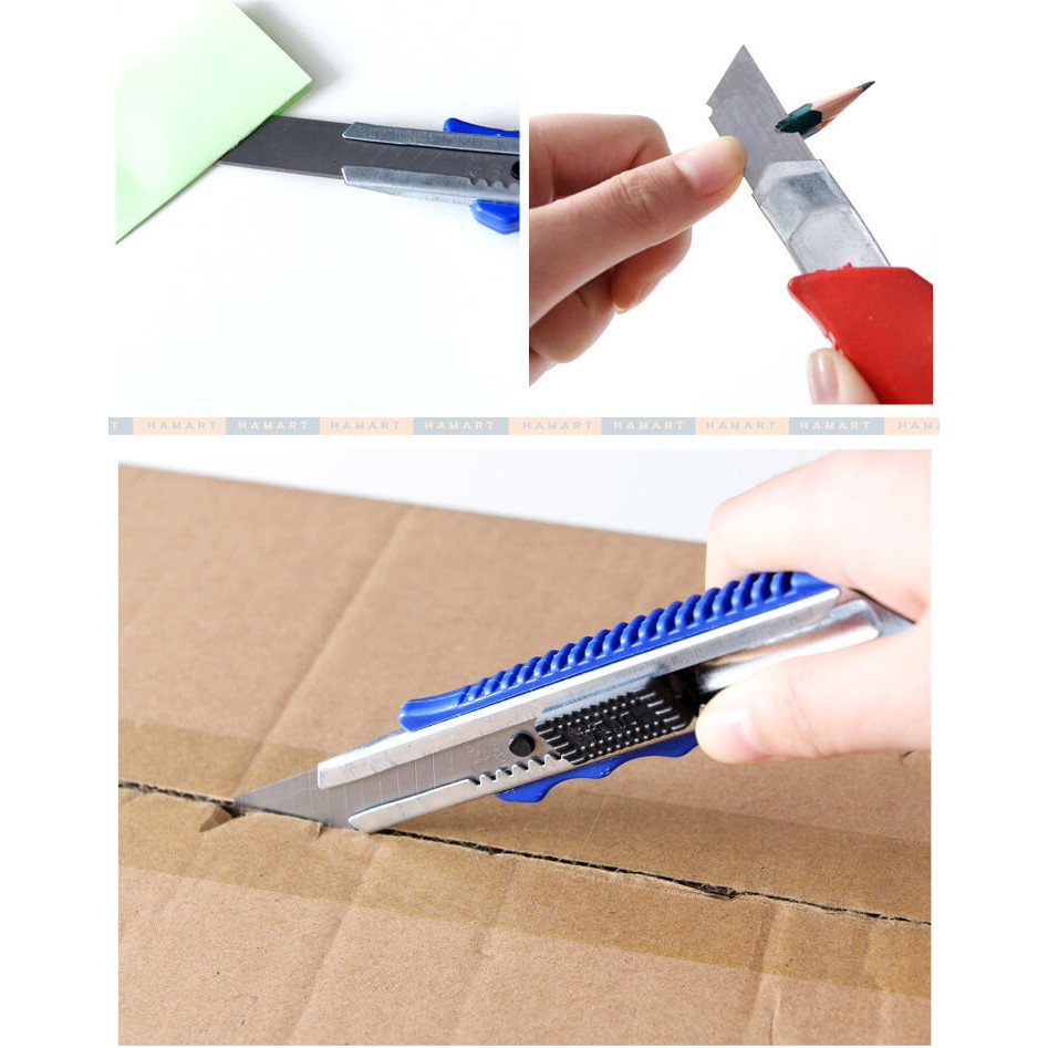 Dao Rọc Giấy Bản Lớn Chẻ Bìa Carton Tiện Lợi 2 Màu Tuỳ Chọn