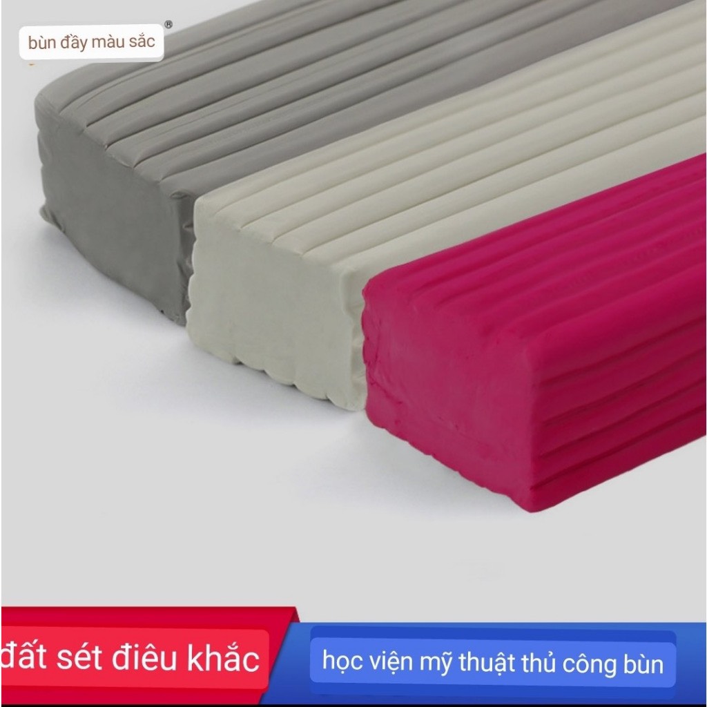 Đất sét, sáp nặn điêu khắc, đất sét mềm 500g