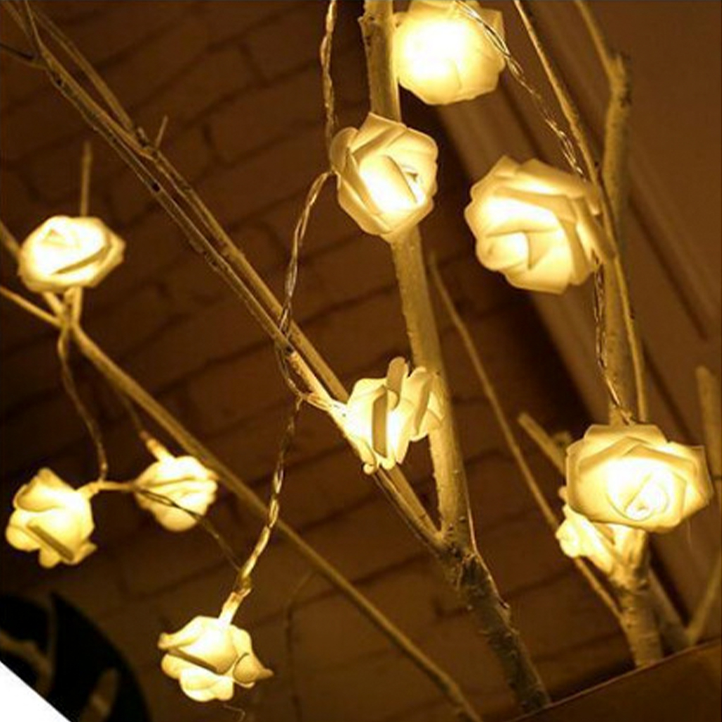 Đèn Led Trang Trí, Dây Đèn Trang Trí Hình Bông Hồng