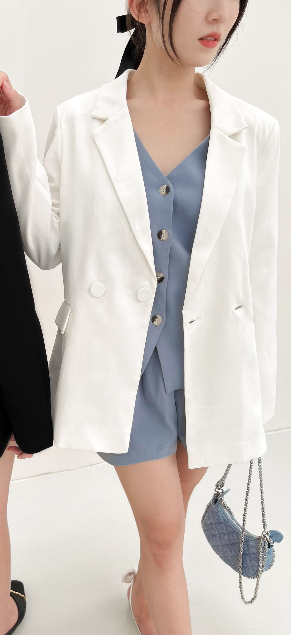 PIM BLAZER - Khoác Blazer dài tay cổ vest