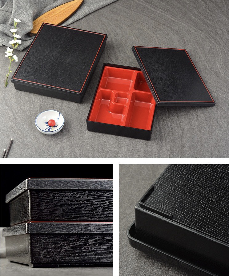 Hộp Cơm Bento Nhựa Cao Cấp 5 Ngăn [ Phong Cách Nhật Bản ]