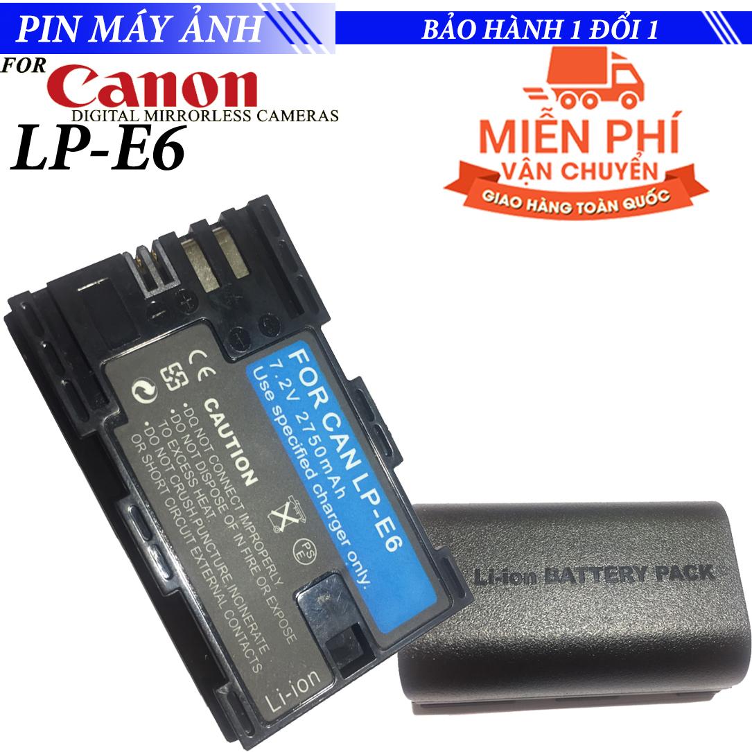 Pin dung lượng cao LP-E6 Cho máy ảnh DLSR Canon 60D, 70D, 6D, 7D, 5D MARK II, 5D MARK III, 7D II