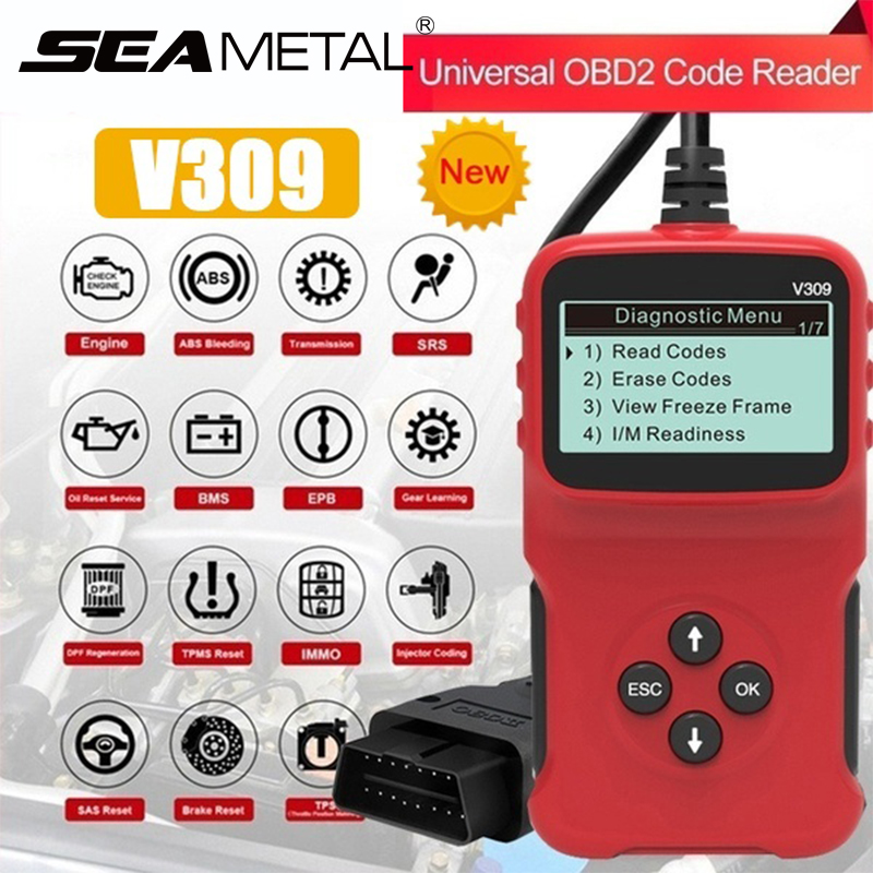 Phụ Kiện Xe Hơi, Máy Quét Công Cụ Chẩn Đoán Đầu Đọc Mã Xe Hơi OBD2 Phổ Thông