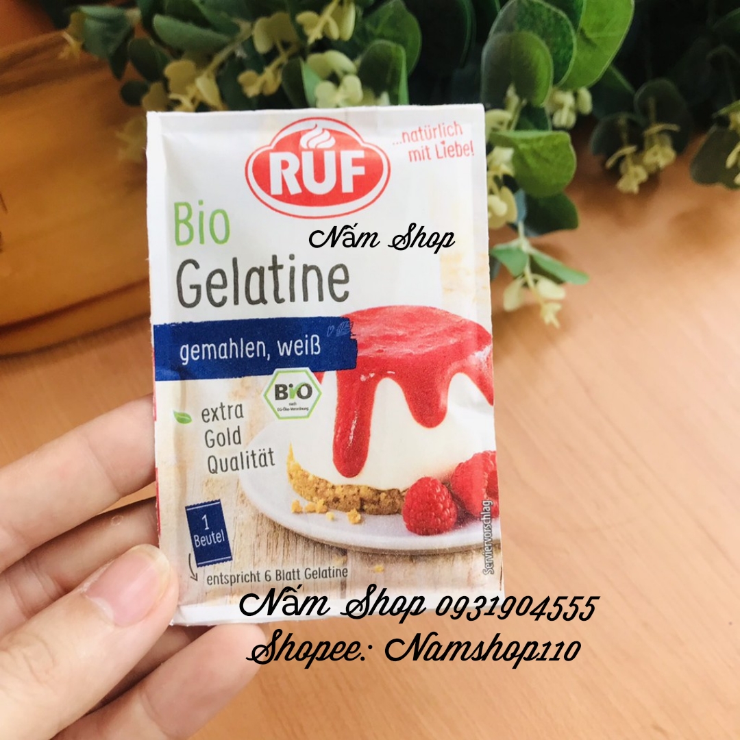 Bột Gelatin Hữu cơ Ruf 9g (Date 2025)