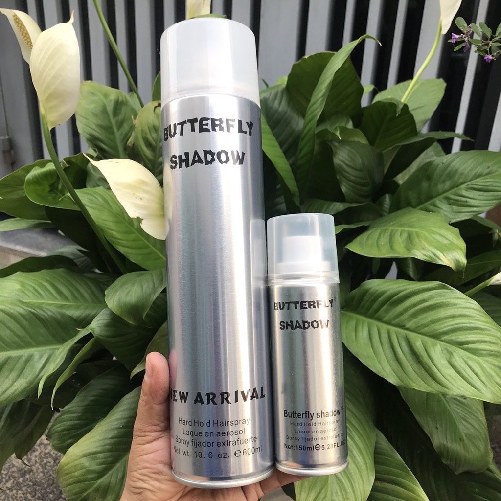 [HCM]Combo Gôm xịt tạo kiểu tóc Butterfly Shadow ( Chai 150ml+ 600ml)