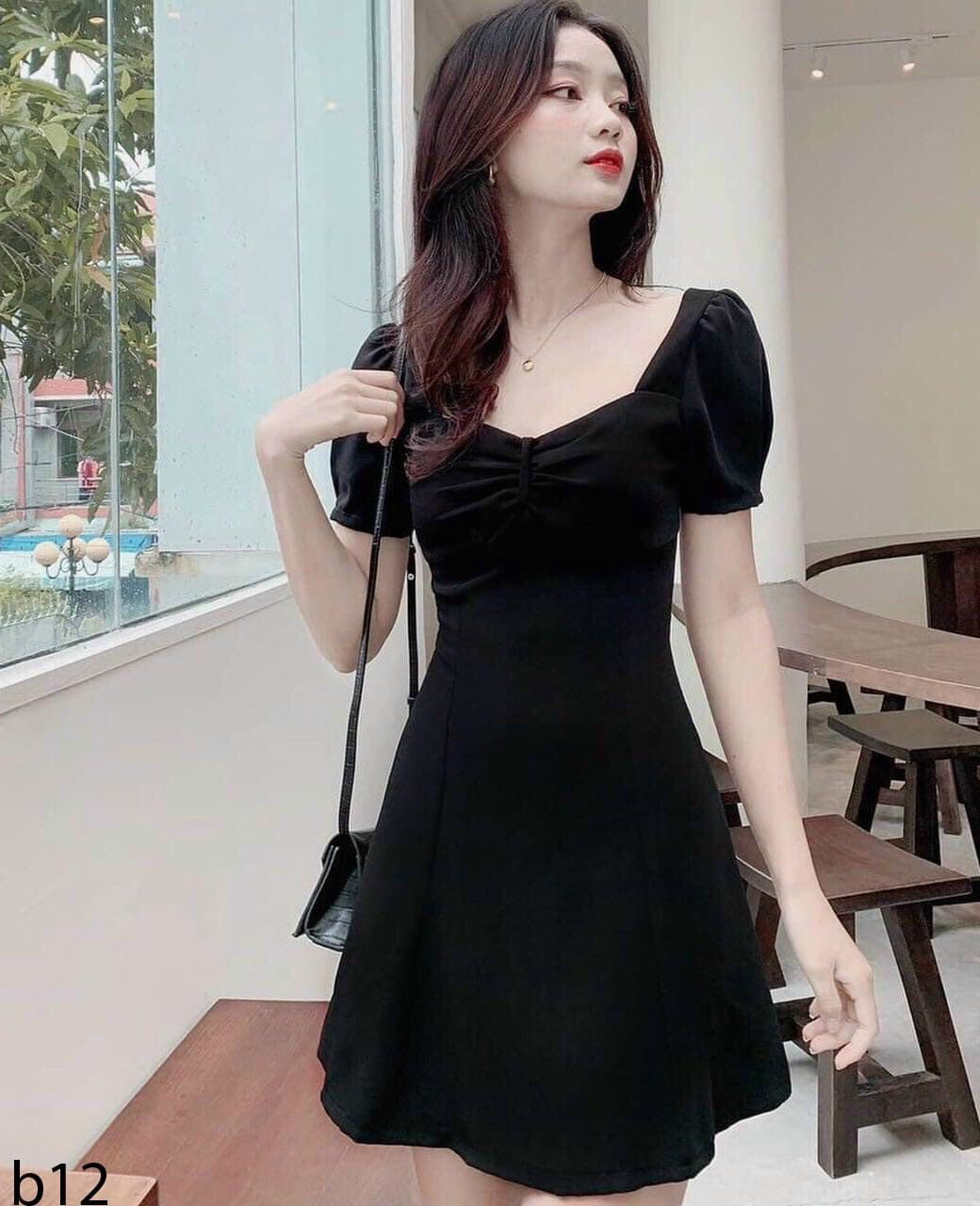 ĐẦM SUÔNG CỔ TIM SIÊU XINH