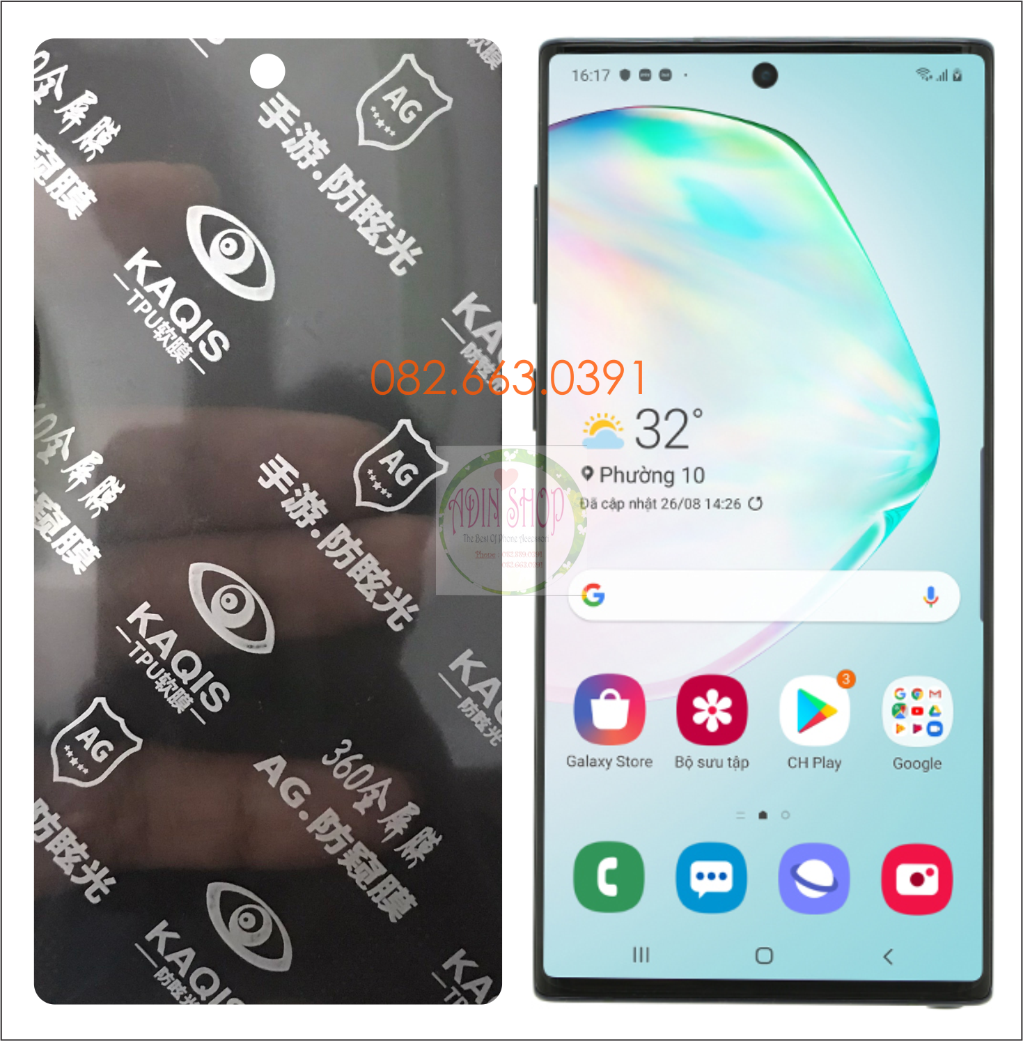 [HCM]Dán PPF chống nhìn trộm Samsung Note 10/ Note 10+