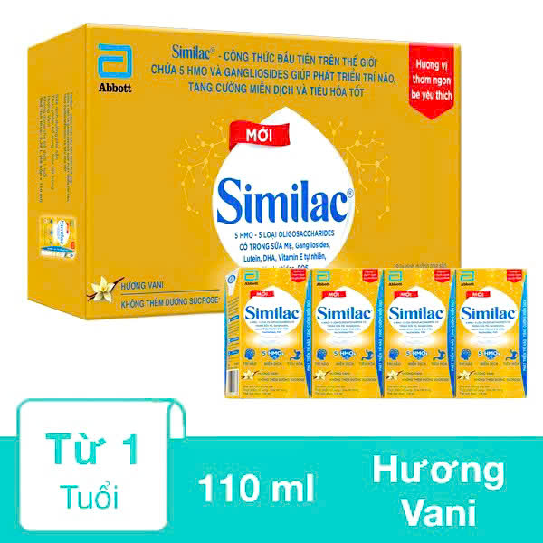 Thùng 48 hộp Sữa bột pha sẵn Similac IQ 110m/180ml