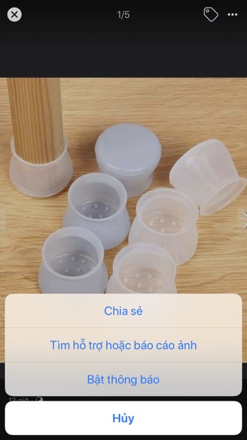 Sét 4c bọc chân bàn ghế silicon
