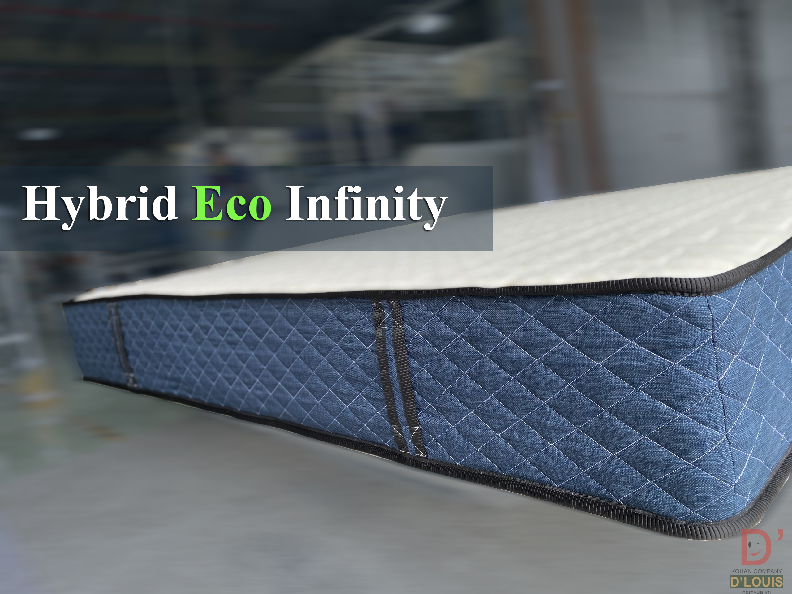Nệm Lò xo túi độc lập cuộn gọn KOHAN eco infinity cao 25cm