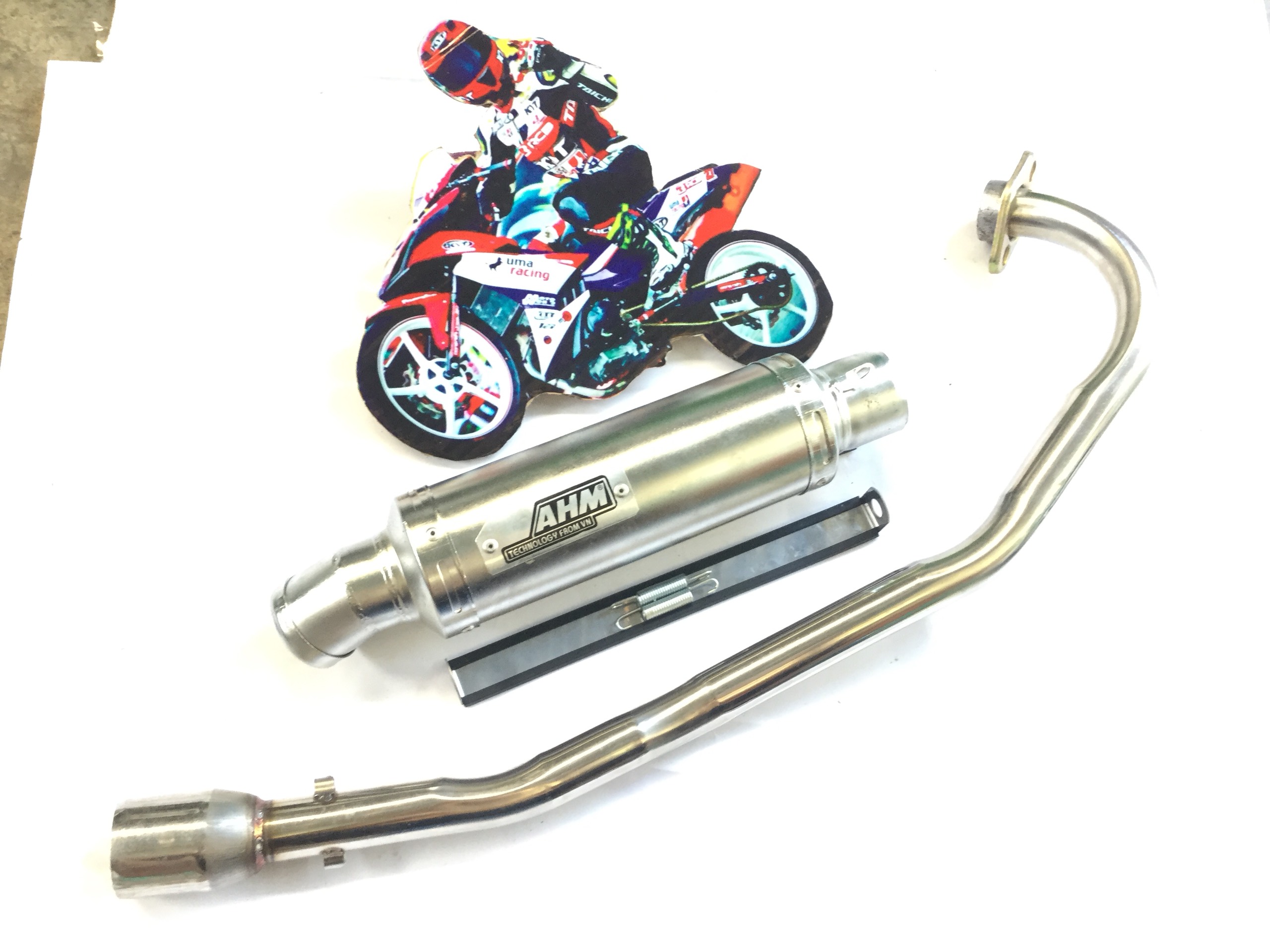 Pô độ ahm đen - Cổ Pô Lắp Exciter 135