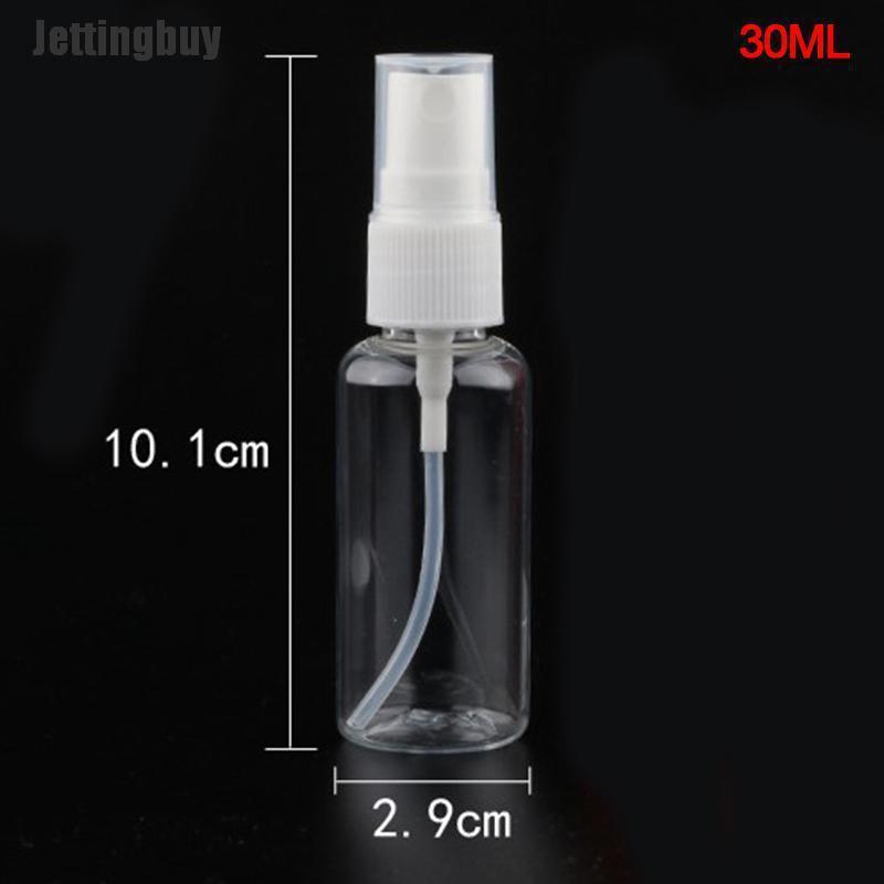Jettingbuy Portable Transparent Plastic Spray Empty Bottle Perfume Liquid Spray Mini Bottle