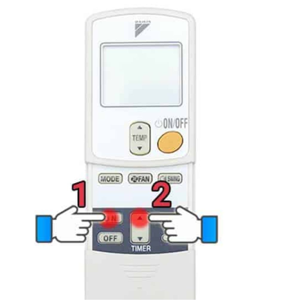 Remote máy lạnh Daikin cơ (thường không Inverter). Tân Minh Phát