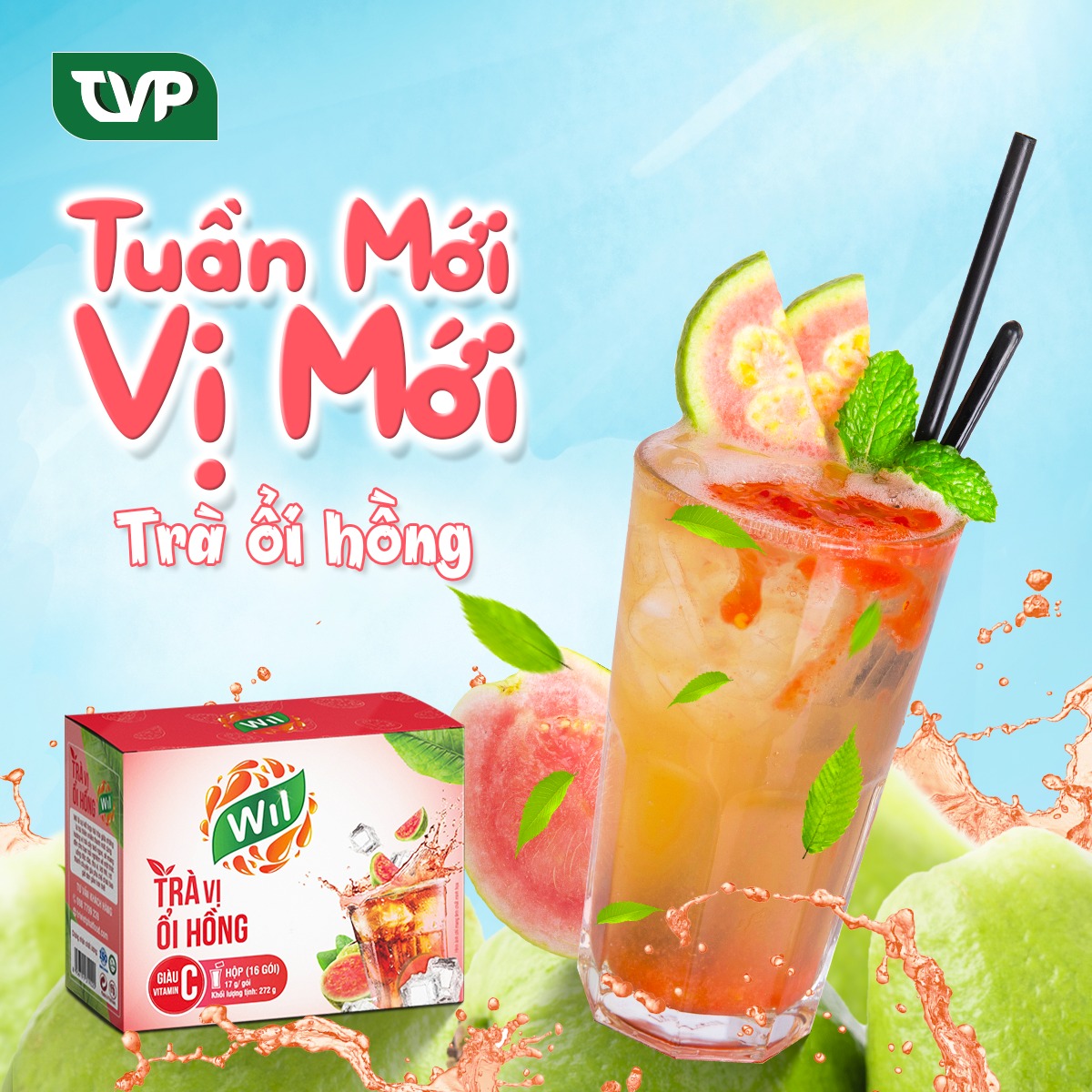TRÀ HÒA TAN VỊ ỔI HỒNG - WIL